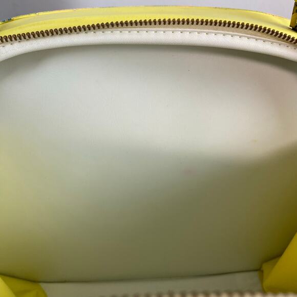 Vintage Mid Century Psychedelic Disco Mod Vinyl Top Handle Handbag Tote MCM GoGo - Picture 11 of 12